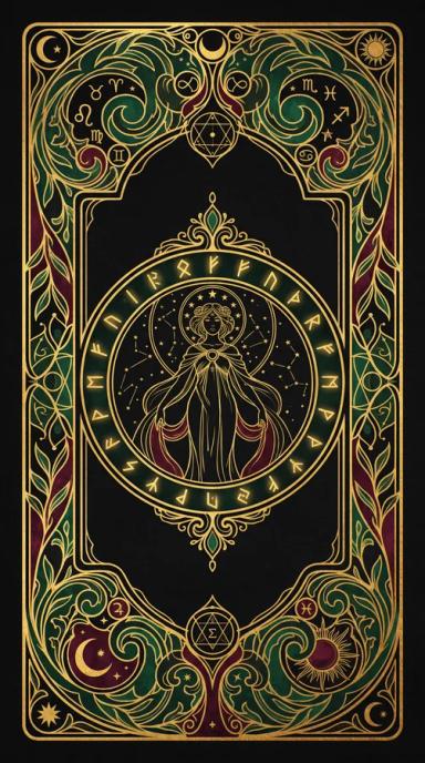 Tarot card back